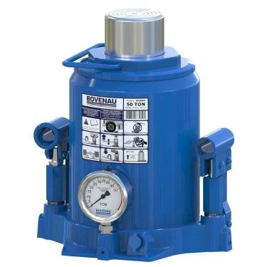 Imagem de Macaco Garrafa 50 T Hidráulico Com Manômetro Mt50 Bovenau