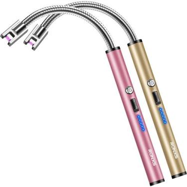 Imagem de Isqueiro elétrico RONXS Isqueiros de vela recarregáveis Arc Type C