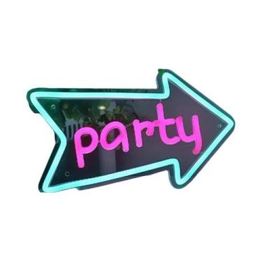 Imagem de Letreiro Neon Para Decoração De Parede Feliz Aniversário Letreiro Reut