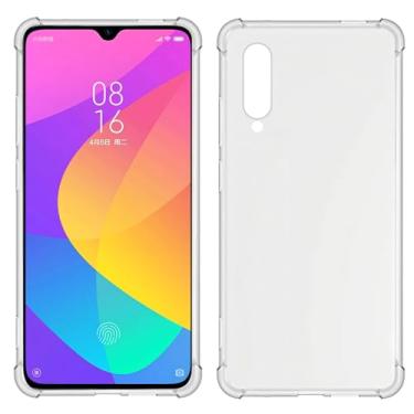 Imagem de Capa USTIYA para Xiaomi Mi CC9 A3 Lite Clear TPU Quatro Cantos Capa Transparente Macia