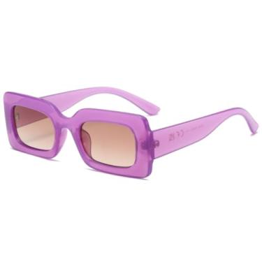 Imagem de Óculos de sol de armação pequena femininos e masculinos, vintage, clássico, retrô, com lentes coloridas, tendência da moda (C1)