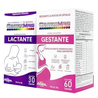 Imagem de Combo Gestante+Lactante 90 Cápsulas Gestação Com Mais Saúde Mãe e Bebê