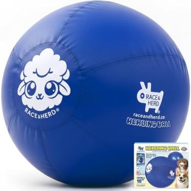 Imagem de Race&Herd Bola de pastoreio original de 45 cm para cães, bola gigante para pastores australianos, brinquedo de treinamento de cães para raças pequenas, brinquedo de pastoreio de cães para brincar ao