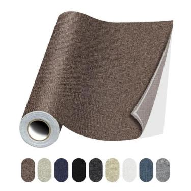 Imagem de Patches de reparo de tecidos Lifeshoon 43x200cm autoadesivos marrons