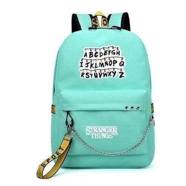 Imagem de Mochila Stranger Things USB com Canvas para Estudantes - Carga para Ho