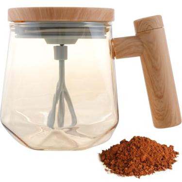 Imagem de Caneca de café com agitação automática de 400 ml 7000 rpm copo de mistura elétrica de alta velocidade para viagem IP67 copo de mistura automática à prova d'água para escritório em casa café leite