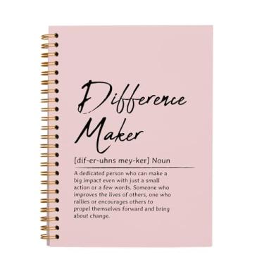 Imagem de OXW Cadernos de blush para trabalho, caderno de reuniões para fazer diferenças para escrita, presentes de agradecimento de funcionários, presentes de agradecimento para mulheres e homens, líder mentor