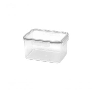 Imagem de Pote Hermético 1,6 L Retangular Plástico Cor Natural Linha Hug Coza