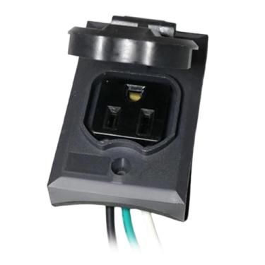 Imagem de predolo Tomada de poste de luz 125 V 15 a, economia de energia, substituição versátil, tomada de aterramento conveniente