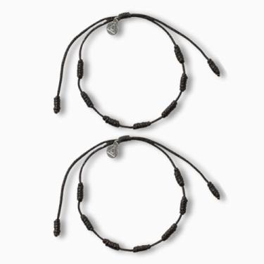 Imagem de Magic Allure Pulseiras pretas feitas à mão com 7 nós de proteção. Amuleto de boa sorte Kabbalah Cordão vermelho ajustável do destino para mulheres e homens – Joias espirituais para energia positiva 2