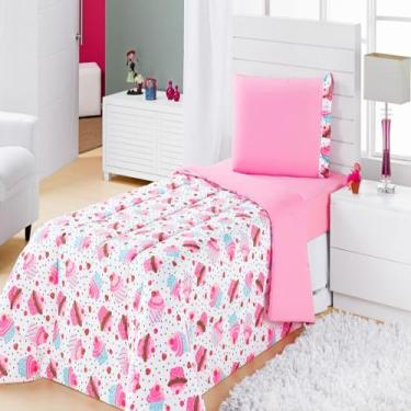 Imagem de Kit 1 Edredom + 1 Jogo de Lençol 3 Pç Infantil Personagens Kids - Haru