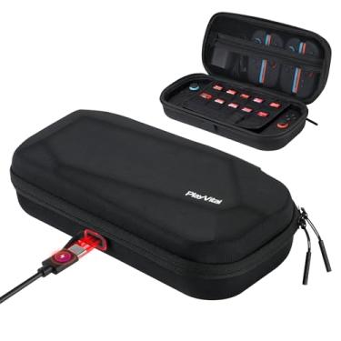 Imagem de PlayVital Carrying Case for Nintendo Switch 2 with Silicone Charging Port, Portable Travel Case with 10 Game Card Slots, Shockproof Protective Hard Shell for Switch 2 Accessories Storage – Black