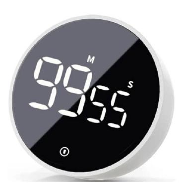 Imagem de Timer Temporizador Cronômetro Magnético Rotatório Digital Contador Progressivo e Regressivo