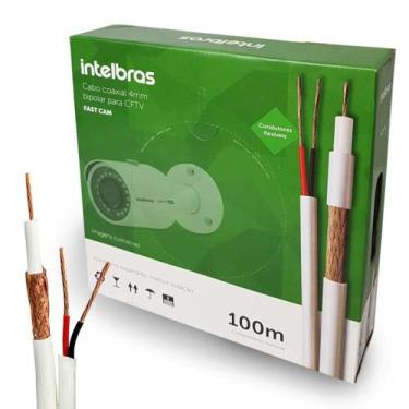 Imagem de Cabo Coaxial Bipolar Intelbras FC67CBR 67% Malha para CFTV