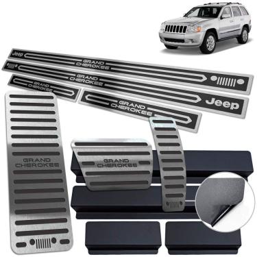 Imagem de Descanso Pedaleira Soleira Grand Cherokee 2000 A 2010 Preto