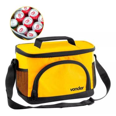 Imagem de Bolsa Lancheira Termica Em Lona Marmita 9 Litros Vonder Bolsa Térmica Portátil Com Isol...