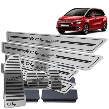 Imagem de Pedaleira Soleira Descanso Preto C4 Grand Picasso 2016 2019