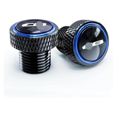 Imagem de BYYINGSUS Mototcycle Peças Modificadas M10*1,25 Parafusos de Bujão Espelho Tampa Decorativa Compatível com CB650R CB650F CB500X CB500F CB1000R CB400 CB750 Chifre (Azul Novo)