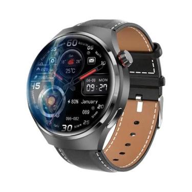 Imagem de Relógio Inteligente Masculino NFC GPS Tela AMOLED Monitoramento De Saú