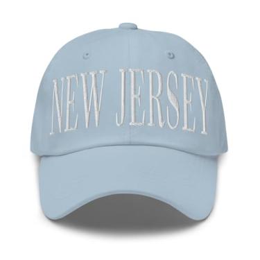 Imagem de Merch Town Boné New Jersey bordado New Jersey Dad Hat, Azul claro, tamanho �nico