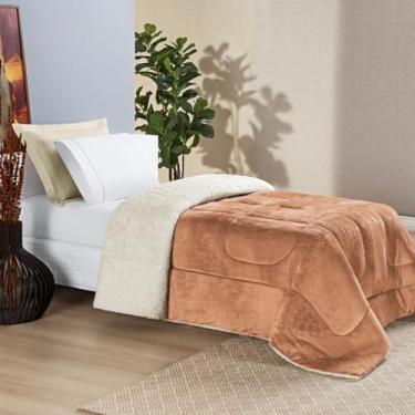 Imagem de Coberdrom Solteiro Sherpa e Manta Everest 01 Peça Apricot