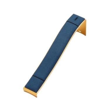 Imagem de Torres de joias Metal microfibra pulseira relógio expositor jóias adereços janela contador armazenamento ornamentos(Blue)