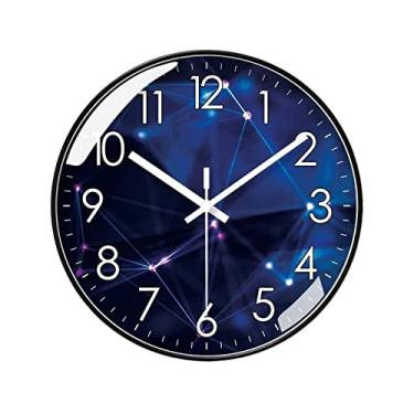 Imagem de WYUYIWH Relógio de parede 25.4 cm/30.5 cm/35.6 cm Moderno Minimalista e Moderno Relógio de Parede Casa Sala de Estar Quarto Relógio Silencioso Horloge Murale (Cor: 1, Tamanho: 25.5 cm)