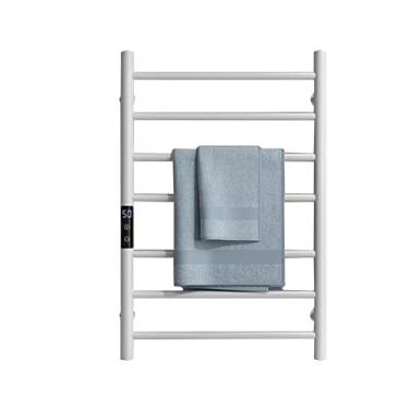 Imagem de Toalheiro elétrico montado na parede, 7 barras com temporizador e controle de temperatura, toalheiro aquecido para banheiro ()