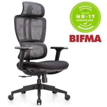 Imagem de Cadeira Ergonômica Beta High Movescan Preto, Preto