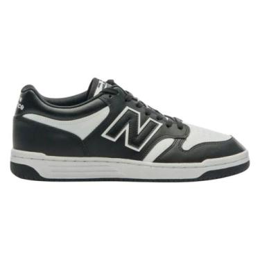 Imagem de Tênis New Balance Casual 480L Masculino, Preto branco, 41