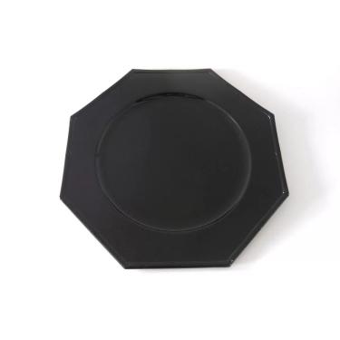 Imagem de Sousplat de Plástico Le Prisma Black Preto 33cm