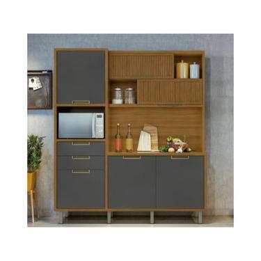 Imagem de Armário de Cozinha Completa Nesher Loft Imperatriz - 6 Portas 2 Gaveta