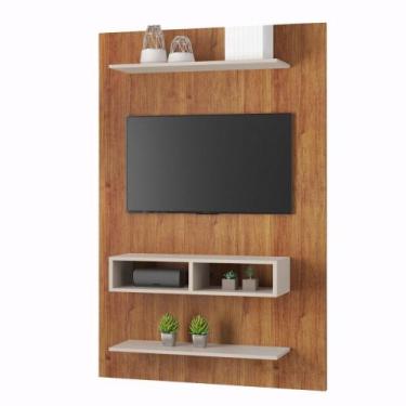 Imagem de Painel para TV de até 43 Polegadas Byte Delta Mel Off White Viero, Mel