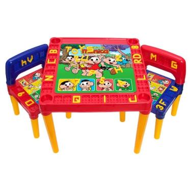 Imagem de Mesa Infantil Plástico Turma Da Mônica Didática Interativa - Tritec