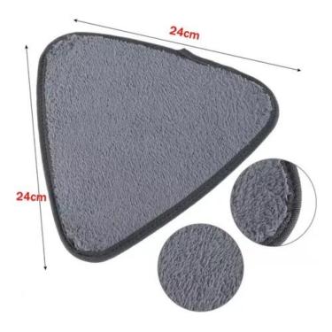 Imagem de Refil de Mop  Triângulo Giratório 360 Esfregão Rodo -MICROFIBRA UM REFIL