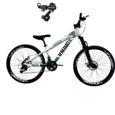 Imagem de Bicicleta 26 VikingX Tuff25 21v Cambio Traseiro Shimano Freeride Disco Mecânico Pneu Slick 1.50-Unissex