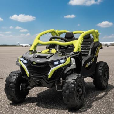 Imagem de Carro Elétrico Jipe UTV Max 12V Som Luz de Led Controle Remoto (Preto)