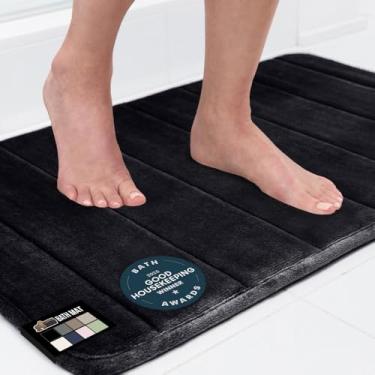 Imagem de GORILLA GRIP Tapete de banho de espuma de memória, tapete de banheiro macio e absorvente projetado nos EUA, tapete de banho lavável à máquina, tapetes acolchoados, tapetes de pia de chuveiro