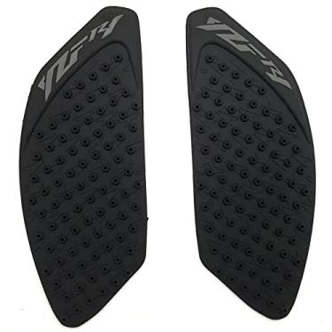 Imagem de Arashi Black Gas Fuel Tank Side Pads Protector Knee Grip Traction para Yamaha YZF R1 2009-2014