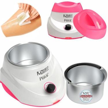 Imagem de Termocera Aquecedor Cera Quente Panela Mega Bell +Refil 500G, Branco/R