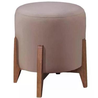 Imagem de Puf Puff Para Sala Lhor Veludo Rose Rm Rose - MÓVEIS ROMER