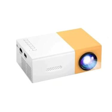 Imagem de Mini Projetor Portátil Led 1080p,projetores,retro portátil(Amarelo)