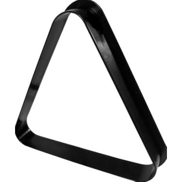 Imagem de Luckin Sports Rack de bolas triangular 8 e 9 para mesa de sinuca, adequado para bolas de sinuca de 6 cm, acessórios de mesa de bilhar (triângulo/plástico, preto)