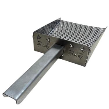 Imagem de Pá Higiênica De Areia para Gatos Peneira Coletora Aço Inox(Aço Inox)