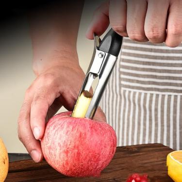 Imagem de Removedor de caroço de frutas de aço inoxidável extrator de polpa de núcleo preto