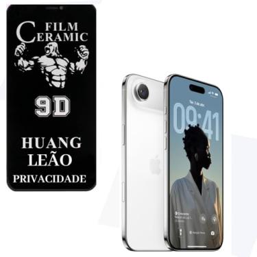 Imagem de Película Cerâmica Privacidade Brilhante IPhone X 11 12 13 14 15 16e PRO MAX Proteção Total, Anti-Risco e Anti-Espião (17 AIR)
