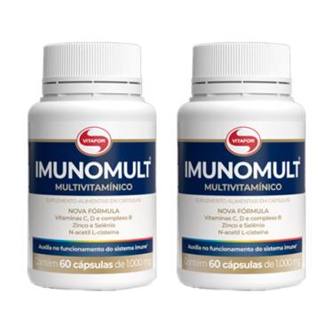Imagem de Kit 2X: Imunomult Multivitamínico Vitafor 60 Cápsulas