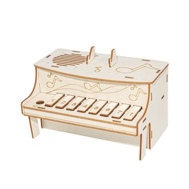 Imagem de Experimentos científicos de piano eletrônico de madeira para crianças