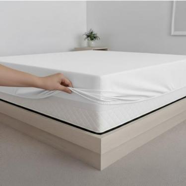 Imagem de Capa Protetora Impermeável Hospitalar P/ Colchão Lençol Elástico Solte