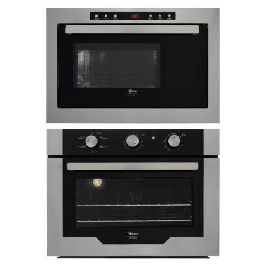 Imagem de Kit Forno Elétrico Fischer Infinity Embutir 50L 5 Funções Inox + Micro-ondas Infinity 25L Inox 220V